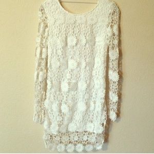 Floral Crochet Dress